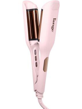 1-Inch Titanium Deep Wave Hair Crimper | 3 Barrel Waver for Effortless Beach